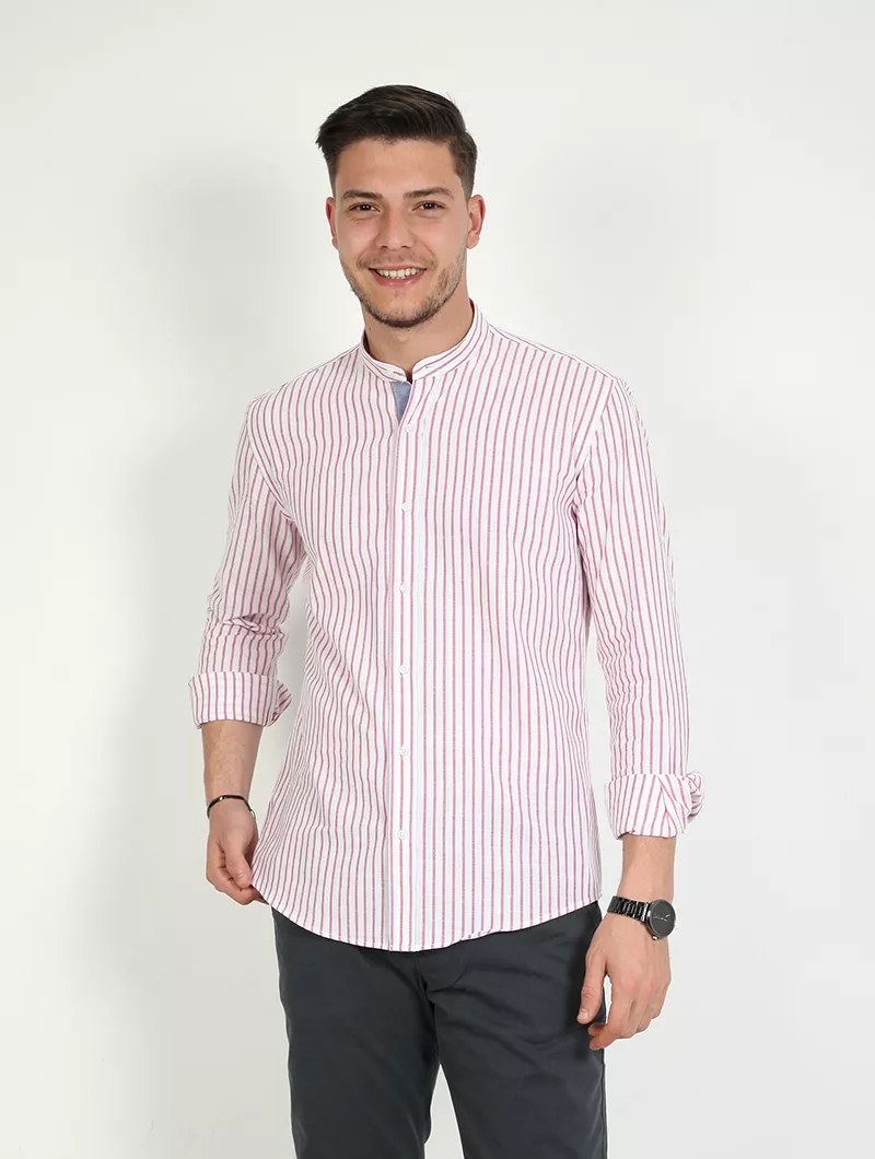 Chemise regular rayures